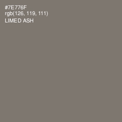 #7E776F - Limed Ash Color Image